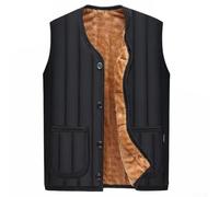Chaleco de forro polar para hombre, chaqueta sin mangas de felpa gruesa