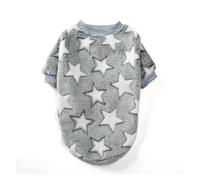 Chaleco de forro polar suave para perro, abrigo cálido de invierno para cachorros y gatos para perros pequeños y medianos, linda ropa de chihuahua bulldog francés (estrella 1, L)