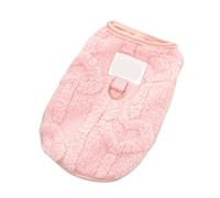 Chaleco de invierno para Bichon, Teddy, Westie y Schnauzer - Forro de felpa para una calidez cómoda (rosa, XL (busto 50 cm, 5,5-7,5 kg))