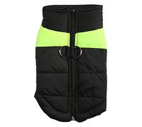 Chaleco de invierno para perros YYALYYON para razas medianas y grandes, abrigo cálido al viento e impermeable con cuello alto, diseño antiadherente para paseos diarios y actividades (S)