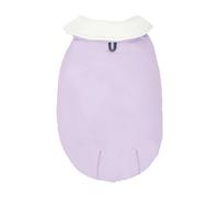 Chaleco de invierno peludo para perro, ropa de fiesta, color morado, talla L