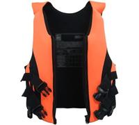 Chaleco de Kayak Ajustable con Correas for Las Piernas, Chaleco de Kayak Neopreno PFD for Kayak Navegación, Pesca, Vela, Deportes Acuáticos(Orange,XS)