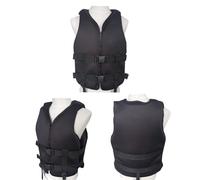 Chaleco de Kayak Ajuste Apretado y Alta Flotabilidad Neopreno Ligero Soporte de Flotación para Natación Esnórquel Actividades Acuáticas al Aire Libre(Black,XL)