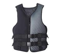 Chaleco de Kayak Comodidad de Movimiento y Ajustable Alta Flotabilidad Ligero Neopreno Soporte de Flotación para Natación Esnórquel Actividades Acuáticas al Aire Libre(Black,L)