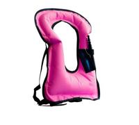 Chaleco de Kayak con Correa en la Entrepierna, Chaleco de Kayak Personal Inflable Manual, Equipo de Snorkel Portátil y Chaqueta de Seguridad for Bavegación for Adultos de 80 a 220 Libras