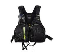 Chaleco de Kayak con Multipockets y Alta Flotabilidad Ajustable Ligero para Pesca en Río Lago y Arroyo(Warm White)
