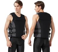 Chaleco de Kayak con Multipockets y Alta Flotabilidad Ajustable Ligero para Pesca en Río Lago y Arroyo(S)