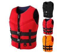 Chaleco de Kayak con Multipockets y Alta Flotabilidad Ajustable Ligero para Pesca en Río Lago y Arroyo(Red,XL)