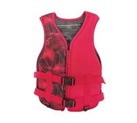 Chaleco de Kayak Confort Todo el Día y Ajustable Alta Flotabilidad Ligero Neopreno Soporte de Flotación para Natación Esnórquel Actividades Acuáticas al Aire Libre(Red,L)