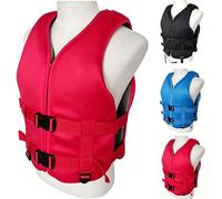 Chaleco de Kayak Neopreno Ajustable Alta Flotabilidad para Kayak Pesca Rafting Paddle Deportes Acuáticos(Red,XS)