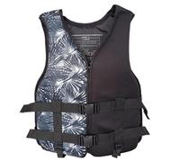 Chaleco de Kayak para Adultos Chaleco de Flotación Ligero con Correas para Piernas para Navegación Pesca Surf Deportes Acuáticos Seguridad en El Agua(Black,S)