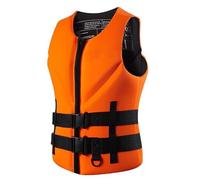 Chaleco de Kayak Unisex Ajustable Alta Flotabilidad Ligero Neopreno Algodón EPE para Natación Surf Kayak Deportes Acuáticos(Orange,M)