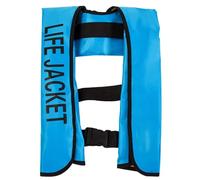 Chaleco de Kayak Unisex Inflable con Sistema de Inflado Manual y Oral para Seguridad en Agua Bote Pesca Natación Surf(Blue)