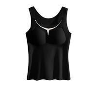 Chaleco de lactancia de maternidad para todas las etapas para el embarazo y la lactancia, forro polar grueso, cálido, broches frontales, chaleco con correa de amarre fácil, Negro, L