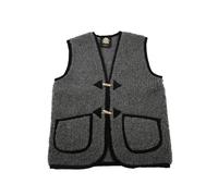 Chaleco de Lana Colorado Antracita Unisex Merino Mimoso Suave & Caliente