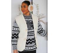 Chaleco de Lana - Colorado Blanco Unisex Merino Mimoso Suave & Caliente