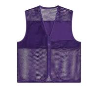 Chaleco de malla para hombre, sin mangas, ligero, con cremallera, chaleco utilitario, hueco, transpirable, chaleco de seguridad social, cuello en V, unisex, estilo casual, a la moda, cómodo de llevar