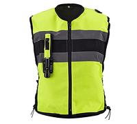 Chaleco De Moto Con Airbag Disparo Mecánico Del Airbag En 0,2 Segundos Tejido 500D, Resistente Al Desgaste Y Transpirable. Chaleco Reflectante Para Motociclismo Y Deportes Ecuestres Equipo de ciclismo