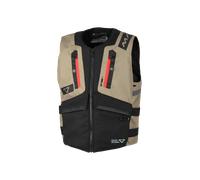 Macna MUTV-1 Chaleco de moto, negro-beige, tamaño M para Hombres