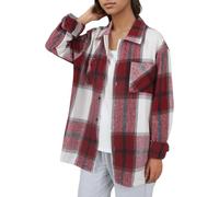 Chaleco de mujer corto con mango lounge - Chaleco para mujer chic y elegante, talla grande, rojo, L