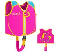 Chaleco de natación OSHYLE para niños pequeños, Chaleco Flotante con Correa de Seguridad, Ayuda a la flotabilidad (UN, S(1-3))