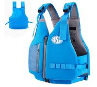 Chaleco de natación para Adulto, Equipo de Snorkel para Adulto, Ayuda a la flotabilidad Snorkel, Kayak y Sup (L, Blue)
