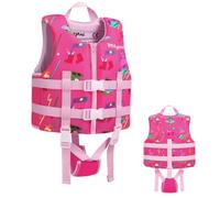 Chaleco de Natación para Niños Chaleco Flotador Bebe Kids Swim Vest Float Jacket, Chaleco de Piscina con Tirantes Dobles Ajustables, Ayuda de Natación a Partir de 2 a 3 Años para Niños