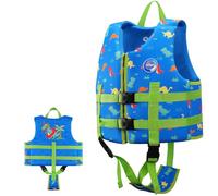Chaleco de natación para niños, Chaleco Flotante con Correa de Seguridad | OSHYLE, ayuda a la flotabilidad,niños pequeños,Chaleco Natación Neopreno,Flotación Ajustable,Comodidad todo el día