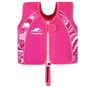Chaleco de Natación para Niños - Chaqueta de Baño de Neopreno Niño Niña Ajustable Flotación Flotabilidad Ropa de Baño (Rosa, L)