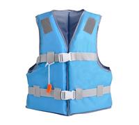 Chaleco de natación unisex ajustable para adultos, unisex, con silbato y correas ajustables y chaleco de doble hebilla para natación, kayak, pesca, vela, SUP