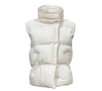 Chaleco de oro Autumn And Winter Solid Colour Waistcoat Lapel New Sleeveless Cotton Clothing chaleco chaqueta para mujer, chaqueta corta a cuadros, blanco, M