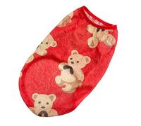 Chaleco de oso de dibujos animados para mascotas, falda para mascotas, vestido de princesa, camiseta elegante, vestido de playa, influenciador, mismos, apoyos, desgaste suave