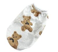 Chaleco de oso de dibujos animados para mascotas, falda para mascotas, vestido de princesa, camiseta elegante, vestido de playa, influenciador, mismos, apoyos, desgaste suave