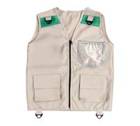 Chaleco De Para Niños - Ropa Junior Explorer, Equipo De Actividad Al Aire Libre | Traje De Camping Para Niños De Safari Park, Chaqueta De Juego De Rol De Senderismo Trasp