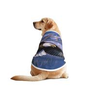 Chaleco de perro con estampado de águila voladora, ropa suave y transpirable para mascotas, ropa de moda sin mangas para razas medianas y grandes