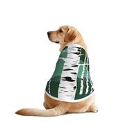 Chaleco de perro con estampado de árboles de abedul, ropa suave y transpirable para mascotas, ropa de moda sin mangas para razas medianas y grandes