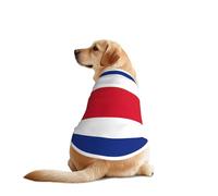 Chaleco de perro con estampado de la bandera de Costa Rica, suave y transpirable, ropa sin mangas, ropa de moda para razas medianas y grandes