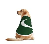 Chaleco de perro con estampado de la bandera de Pakistán, camisa suave y transpirable para mascotas, ropa sin mangas, ropa de moda para razas medianas y grandes