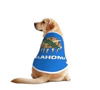 Chaleco de perro con estampado de la bandera del estado de Oklahoma, suave, transpirable, ropa sin mangas, ropa de moda para razas medianas y grandes