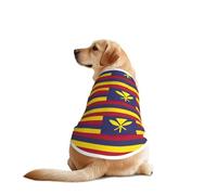 Chaleco de perro con estampado de la bandera del Reino de Hawaii, suave y transpirable, ropa para mascotas, ropa de moda sin mangas para razas medianas y grandes