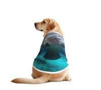 Chaleco de perro con estampado de manatíes de las Indias Occidentales, ropa suave y transpirable para mascotas, ropa de moda sin mangas para razas medianas y grandes