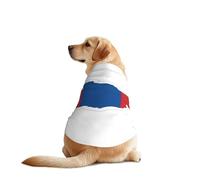 Chaleco de perro con estampado de mapa de la bandera de Mongolia, camisa suave y transpirable para mascotas, ropa sin mangas, ropa de moda para razas medianas y grandes