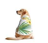 Chaleco de perro con estampado de piña tropical, suave, transpirable, ropa sin mangas, ropa de moda para razas medianas y grandes