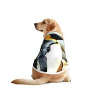 Chaleco de perro con estampado de pingüino, ropa suave y transpirable para mascotas, ropa de moda sin mangas para razas medianas y grandes