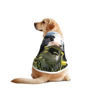 Chaleco de perro con estampado de vacas blancas y negras, ropa suave y transpirable para mascotas, ropa de moda sin mangas para razas medianas y grandes