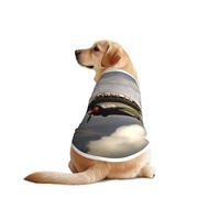 Chaleco de perro estampado de avión de la Segunda Guerra Mundial 2 estándar-escala 2_00x, camisa suave y transpirable para mascotas, ropa de moda sin mangas para razas medianas y grandes