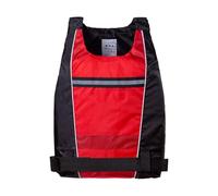 Chaleco de Pesca con Mosca Diseño Uso Lateral Malla Drenaje para Río Trucha Arroyo Kayak Pesca Aire Libre(Red,L)