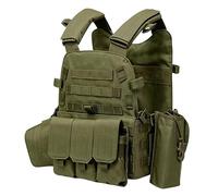 Chaleco de pesca juvenil | Equipo de protección ajustable con múltiples bolsillos - Chaleco de airsoft juvenil, regalo atractivo, para entrenamiento de paintball, cosplay al aire libre, juego de rol,