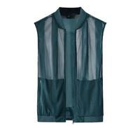 Chaleco de pesca para hombre de verano ligero - chalecos de trabajo para hombre chaleco al aire libre con muchos bolsillos ultraligero ocio chaleco de pesca de talla grande sin mangas chaqueta