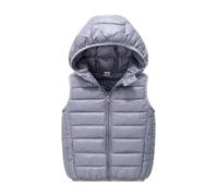 Chaleco de Pluma Niños Niñas Abrigo de Invierno Chaleco de Abajo Sin Mangas Chaqueta con Capucha Infantil Chaleco de Plumas Invierno Encapuchado Chaquetas Acolchado Ligero sin Mangas Abrigo